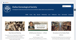 Desktop Screenshot of dallasgenealogy.com