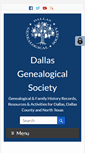 Mobile Screenshot of dallasgenealogy.com